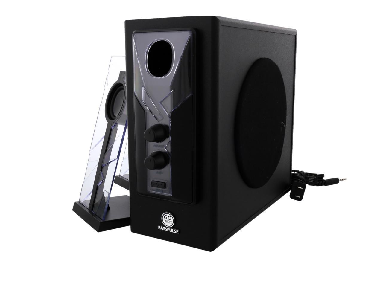 Hoe dan ook Bacteriën Arthur GOgroove BassPULSE Computer Speakers Stereo Sound System with Green LED  Glow Lights and Dual Drivers - Newegg.com