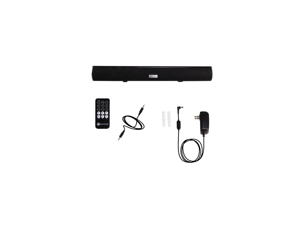 GOgroove BlueSYNC SBR Bluetooth Home Theater Sound Bar Speaker with