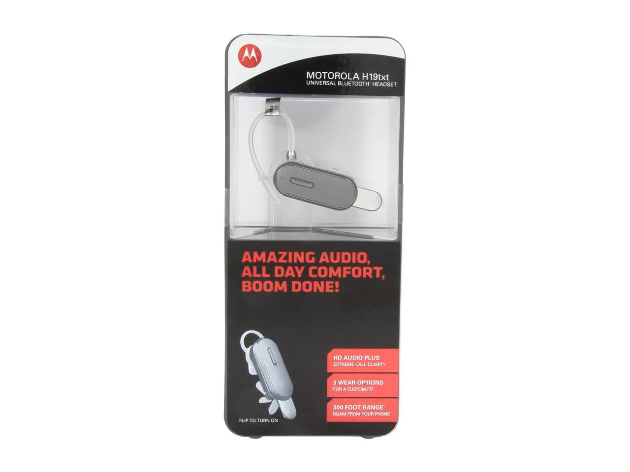 MOTOROLA H19txt Black Bluetooth Headset