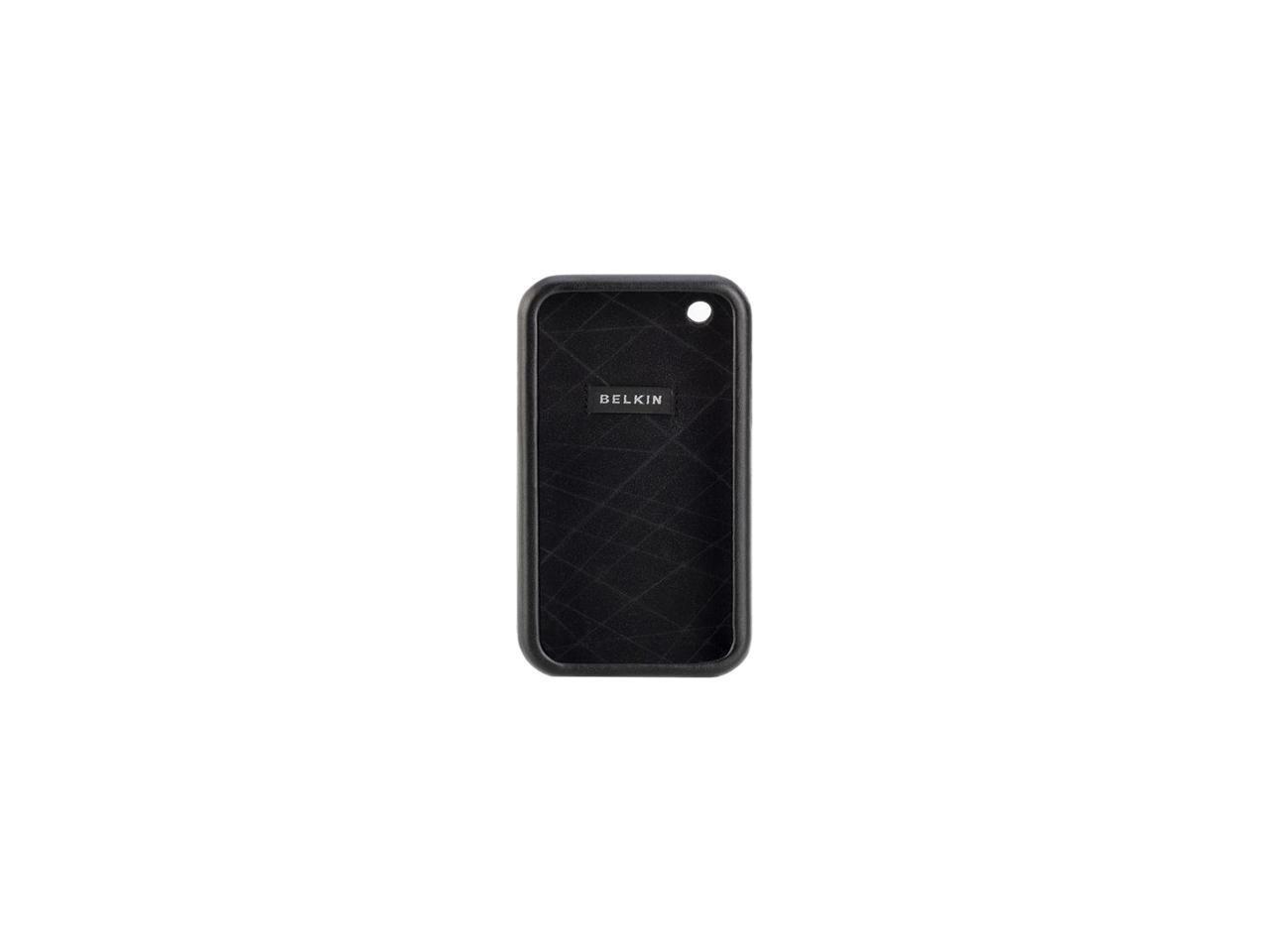 BELKIN Black Leather Laminate Case For iPhone 3G/3GS F8Z349 - Newegg.com