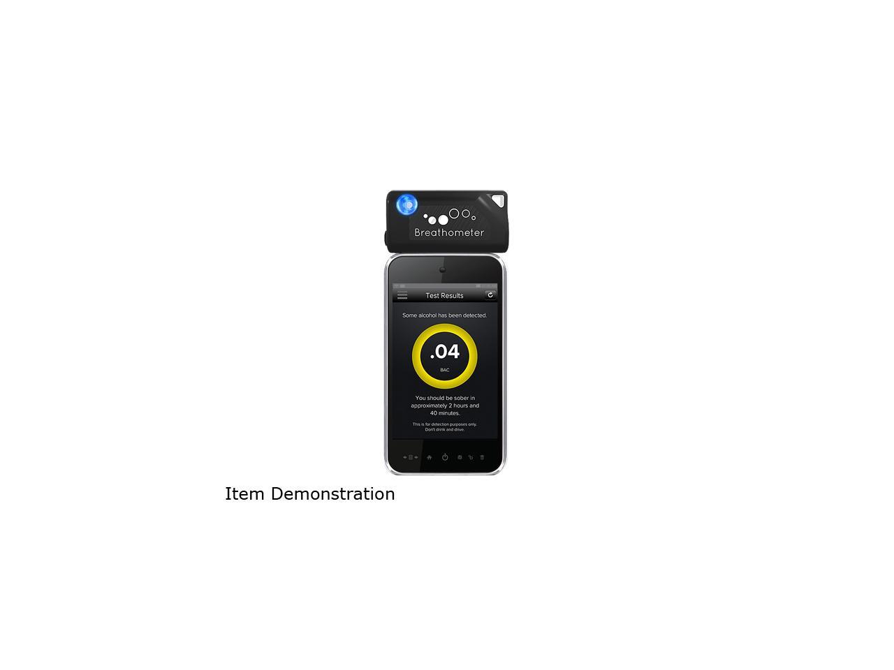 Breathometer Black Smartphone Breathalyzer for iOS and Android Phones