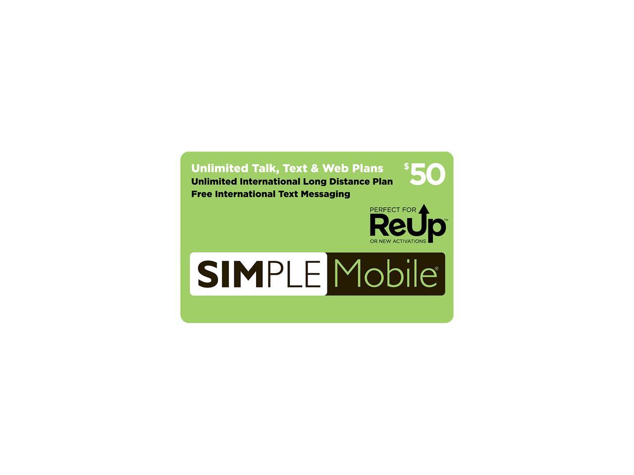 Simple Mobile Unlimited Nationwide Talk, Text, and 4G Unlimited Data