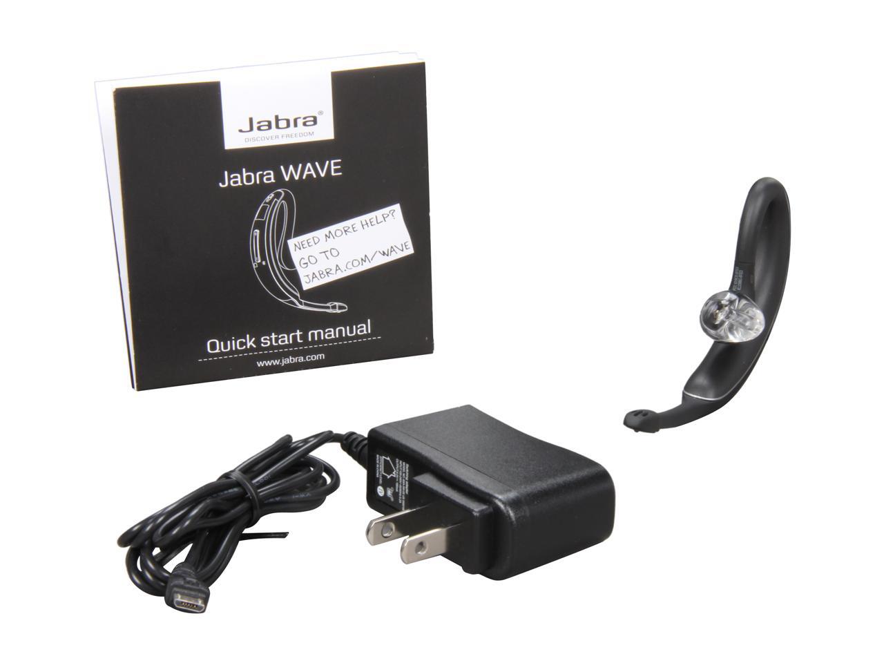 Jabra WAVE Black Bluetooth Headset Bulk Package