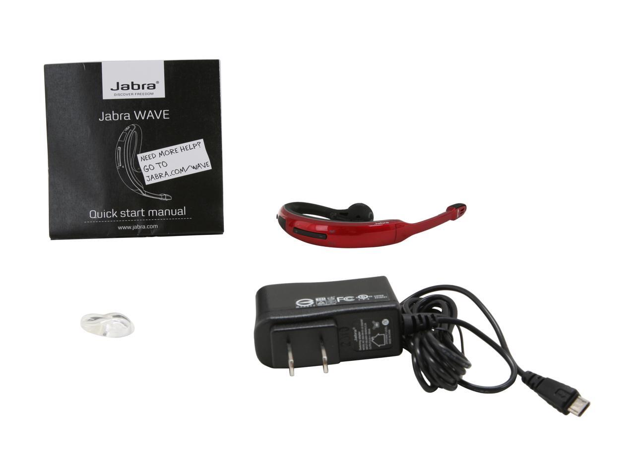 Jabra WAVE Red Bluetooth Headset Bulk Package