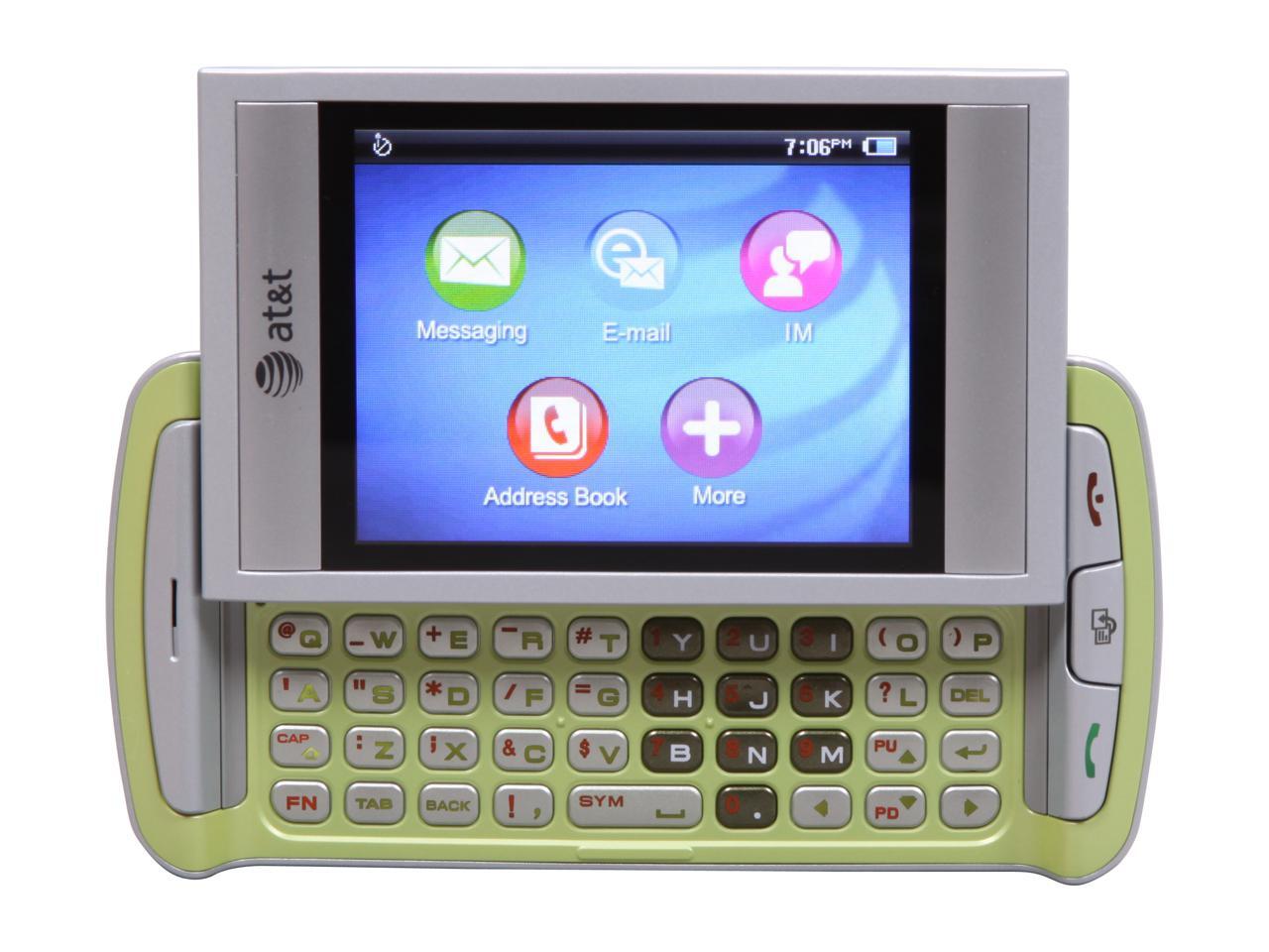 AT&T Quickfire Green 3G Unlocked GSM Smart Phone w/ Full QWERTY