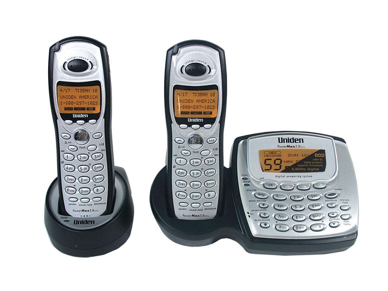Uniden TRU88852 5.8 GHz Digital 2X Handsets Cordless Phone
