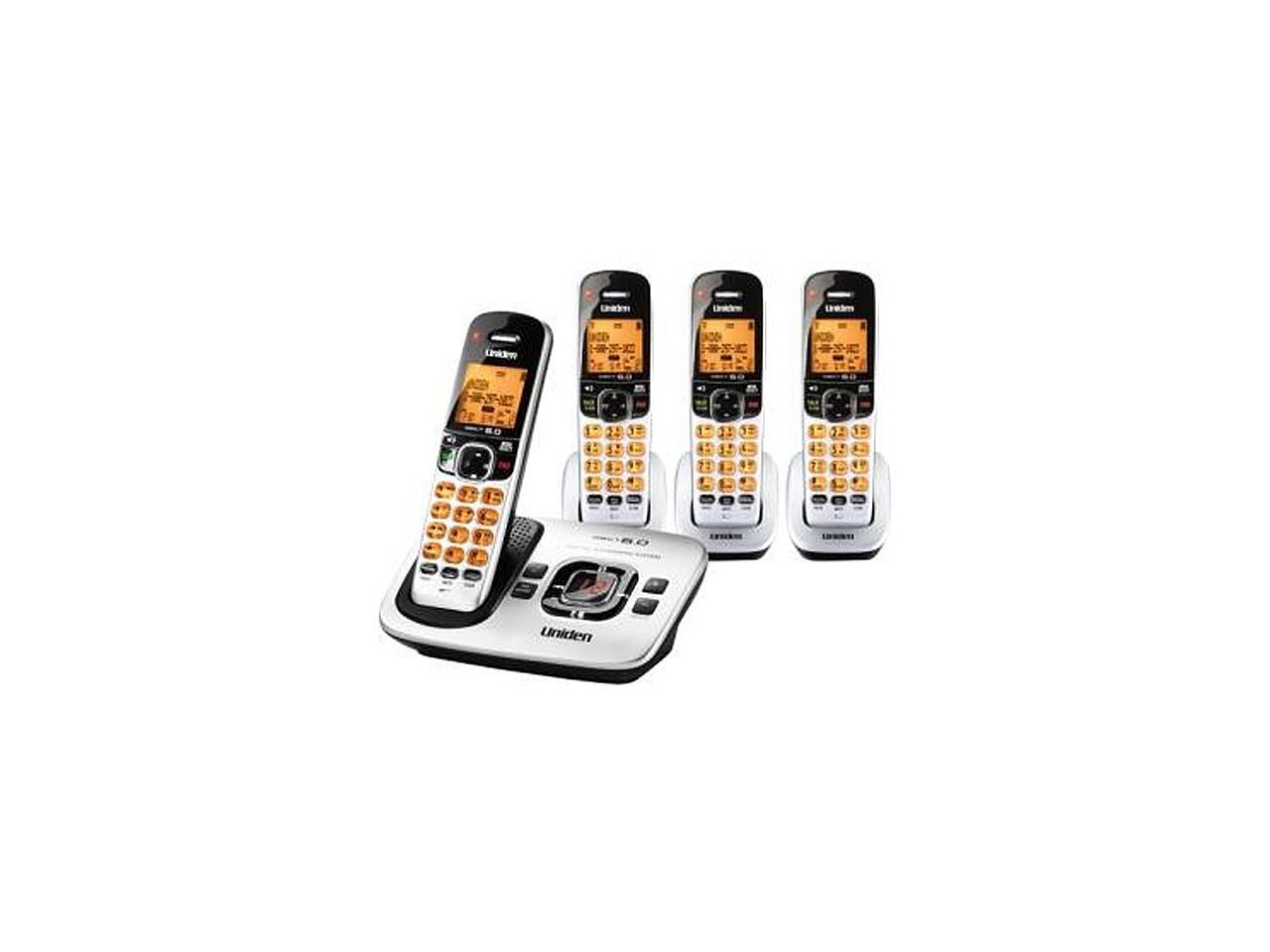 Uniden D17804 Cordless Phone w/ Digital Answering Machine & 3 Handsets