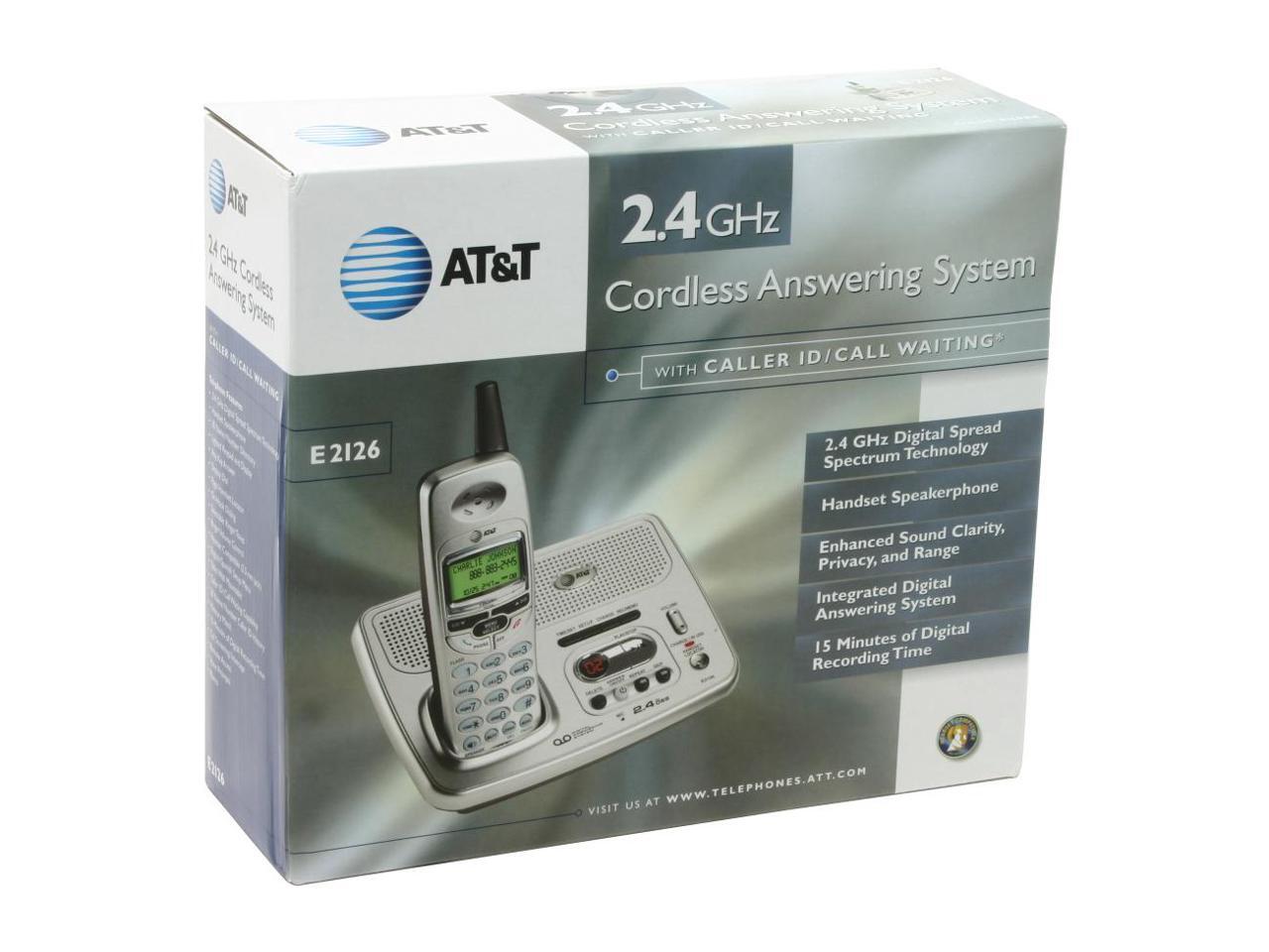 AT&T ATTE2126 2.4 GHz 1X Handsets Cordless Phone