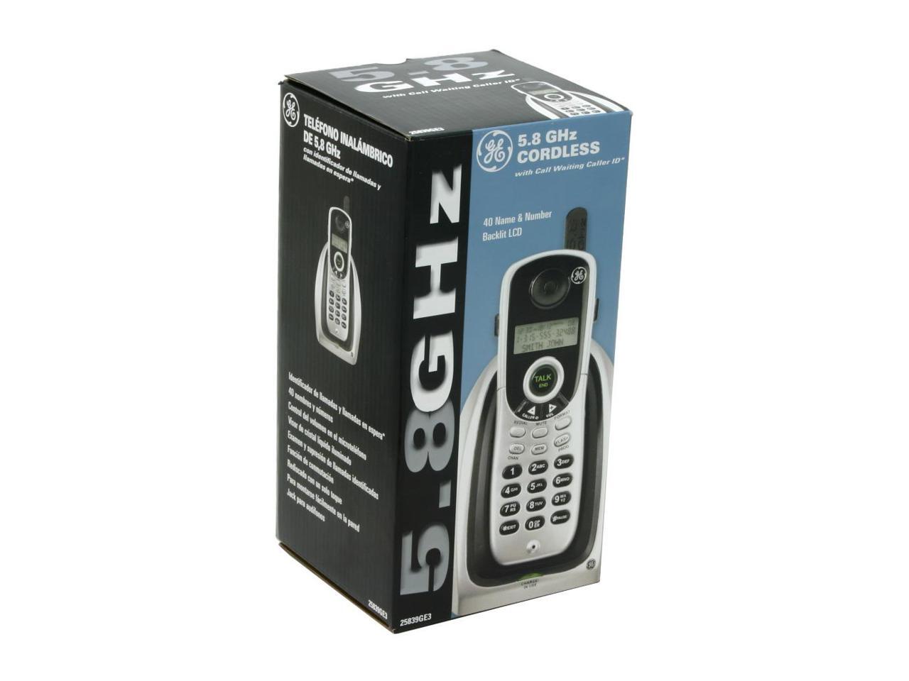 GE 25839GE3 5.8 GHz Digital 1X Handsets Cordless Phone