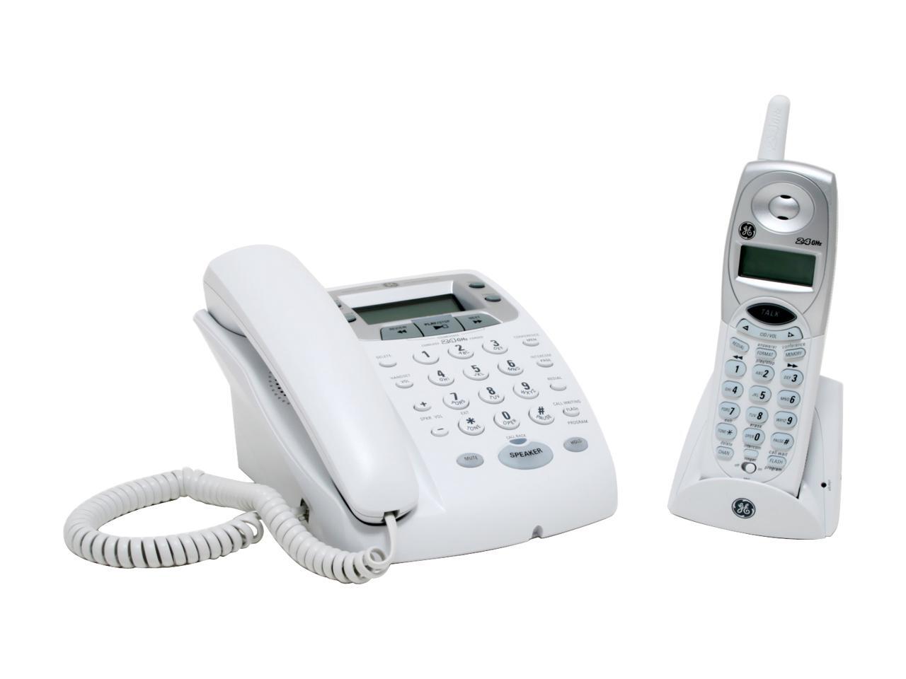 GE 27881GE2 2.4 GHz 1X Handsets Cordless / Corded Phone Combo