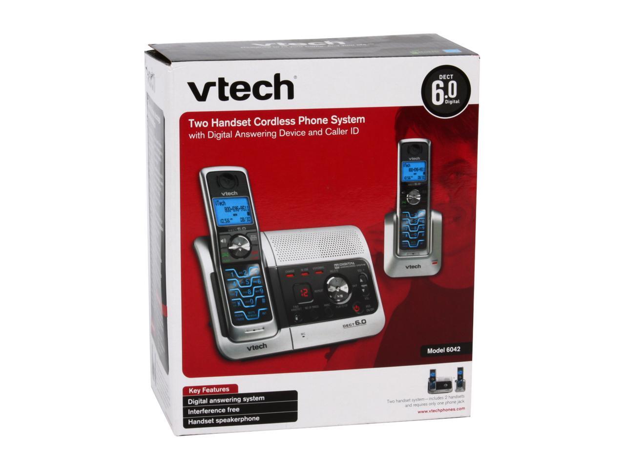 Vtech 6042 Digital DECT 6.0 2X Handsets Cordless Phone
