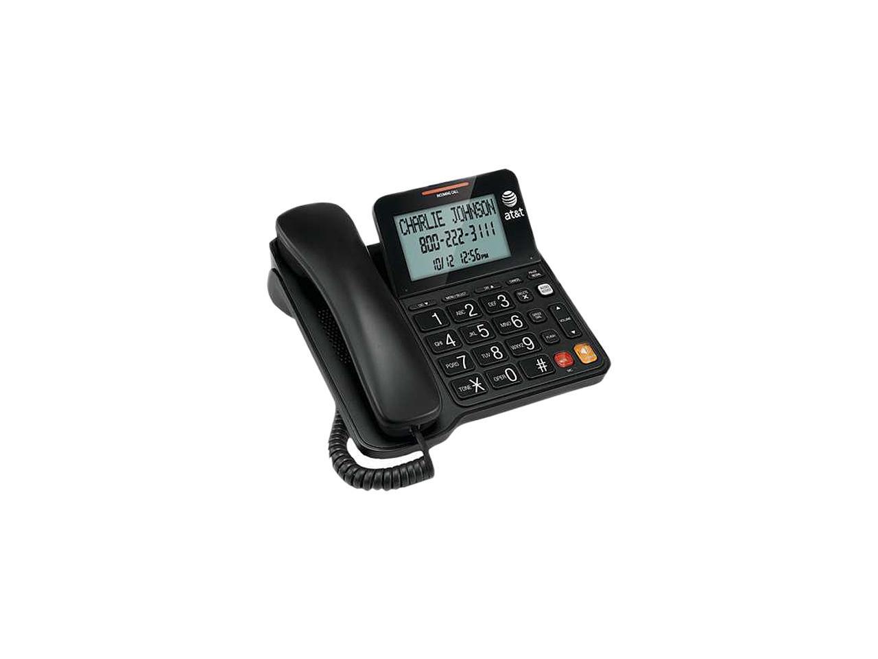 AT&T CL2940 Corded Speakerphone with Display BLACK