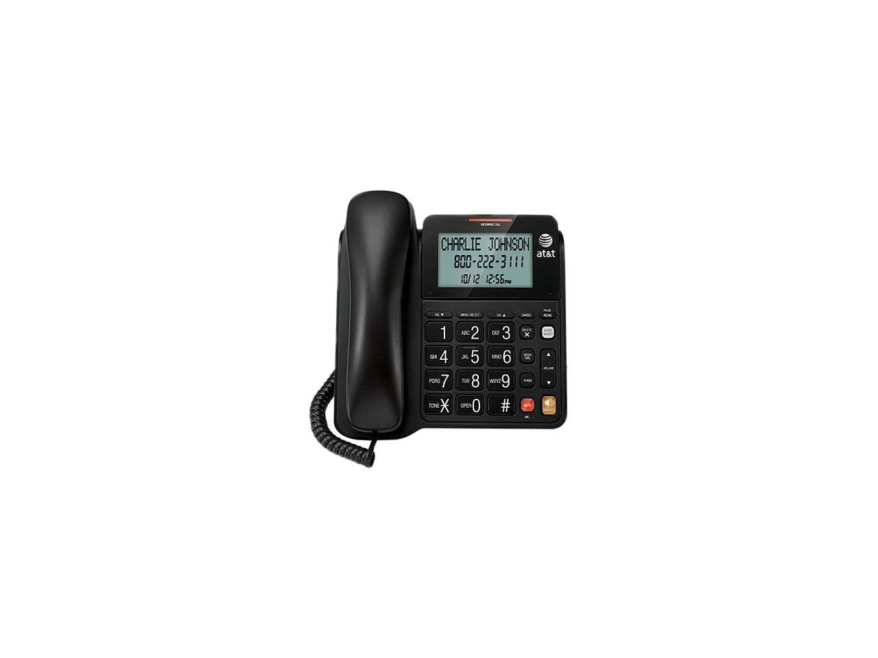 AT&T CL2940 Corded Speakerphone with Display BLACK