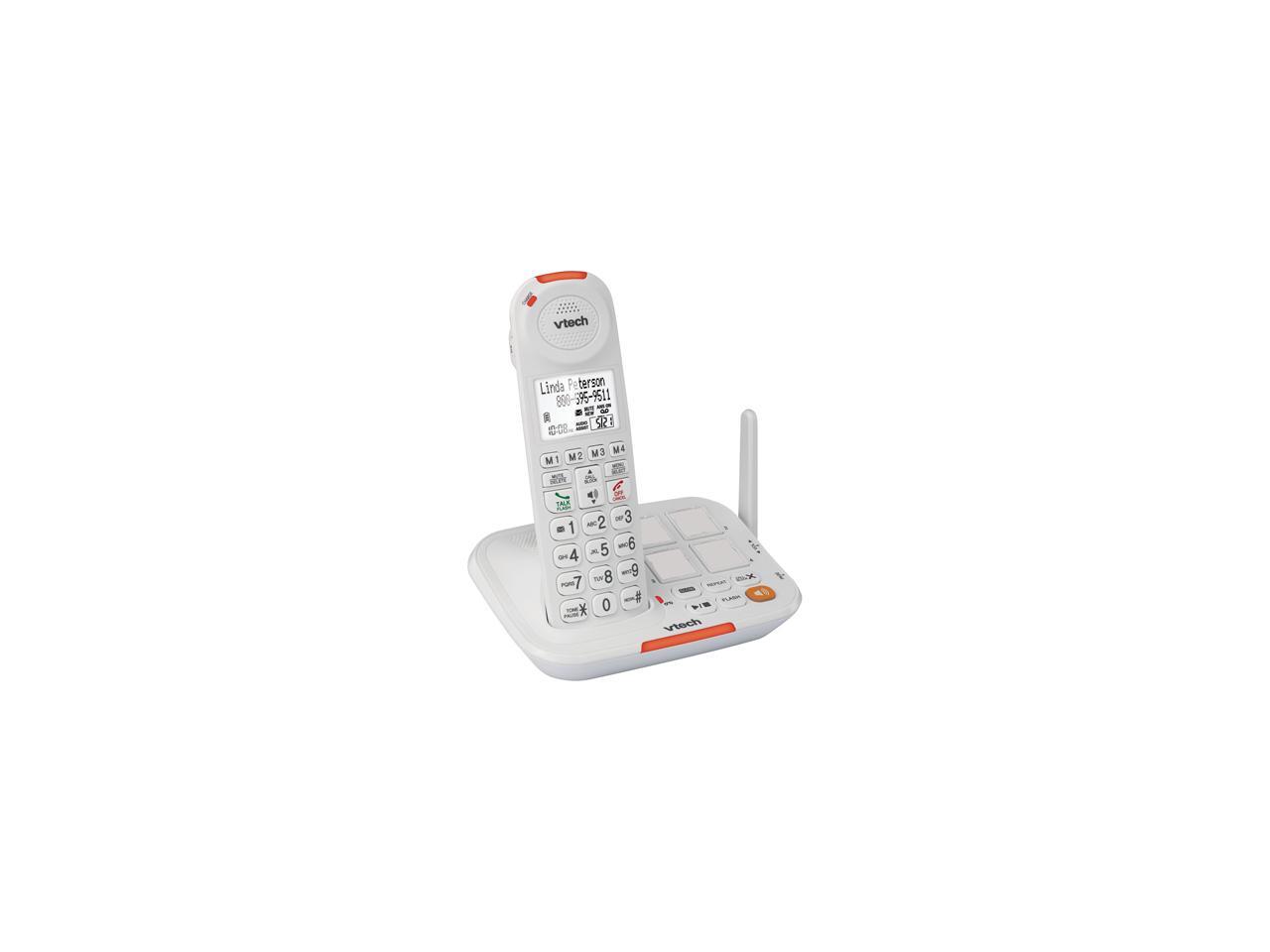 Vtech VTSN5127 Digital DECT 6.0 4X Handsets Amplified Cordless Answering System with Big Buttons