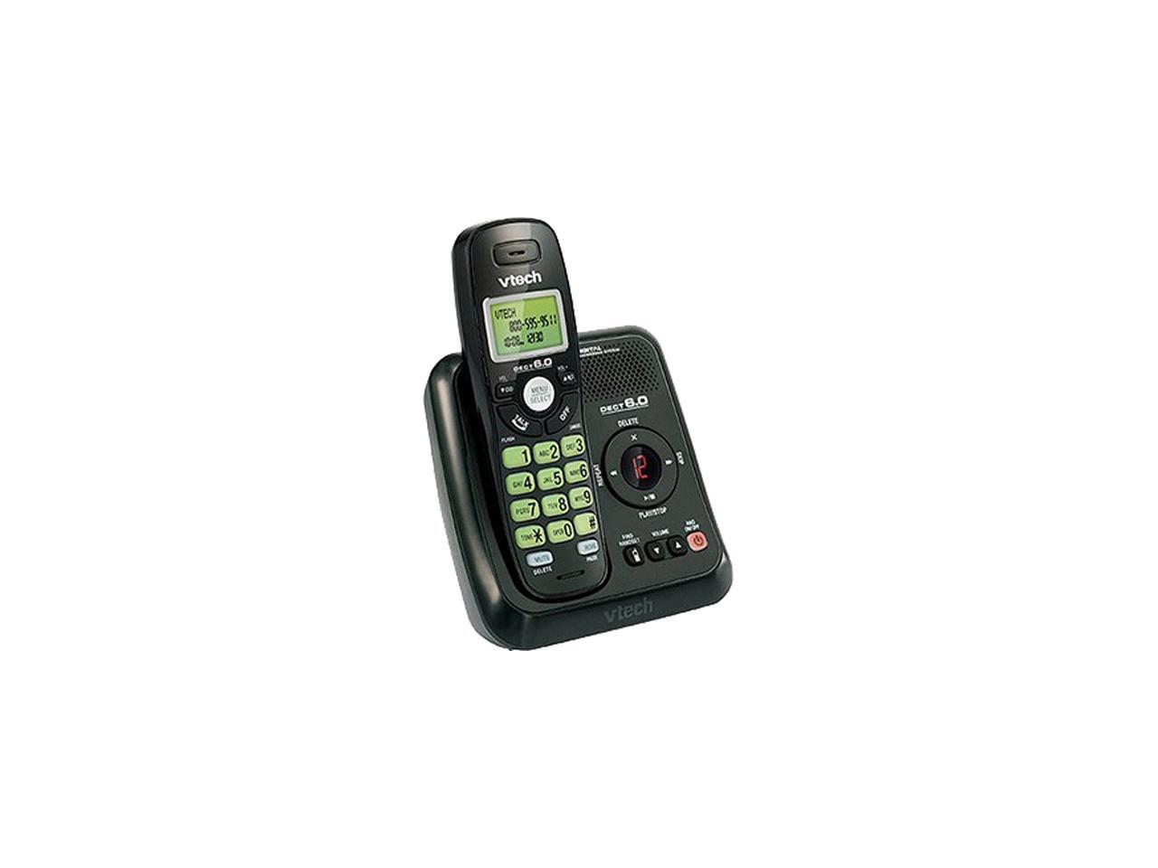 Vtech CS612411BK DECT 6.0 black Cordless Answering System with Caller