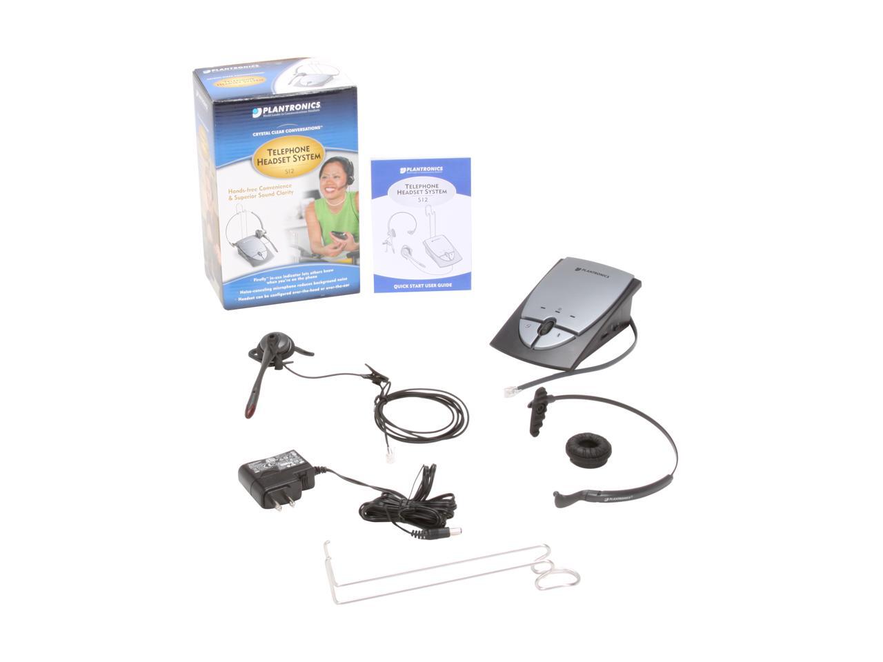 plantronics s12 telephone headset system