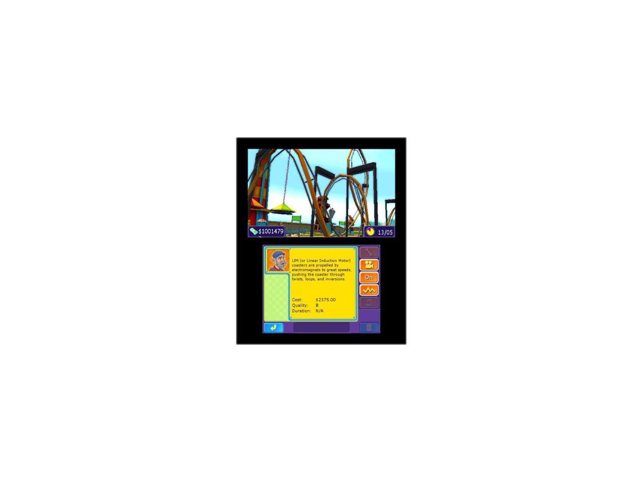 Rollercoaster Tycoon Nintendo 3DS Game