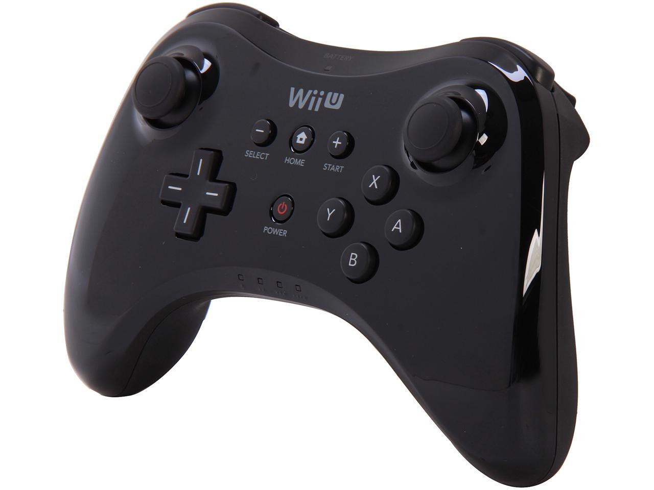 Nintendo Wii U Pro Controller Black Newegg.ca