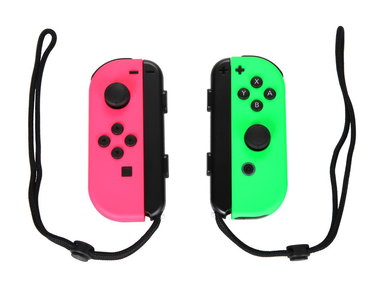 pink and green joycons