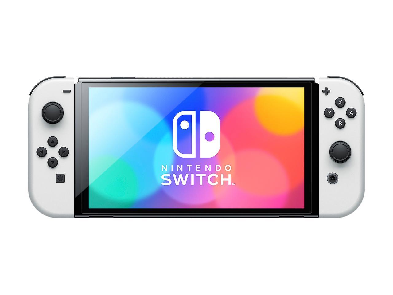 テレビゲーム 家庭用ゲーム本体 Nintendo Switch (OLED model) w/ White Joy-Con - Newegg.com