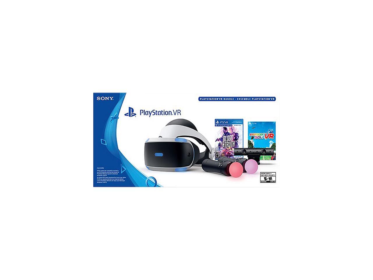 Sony Playstation Vr Blood Truth And Everybody S Golf Vr Bundle Newegg Com