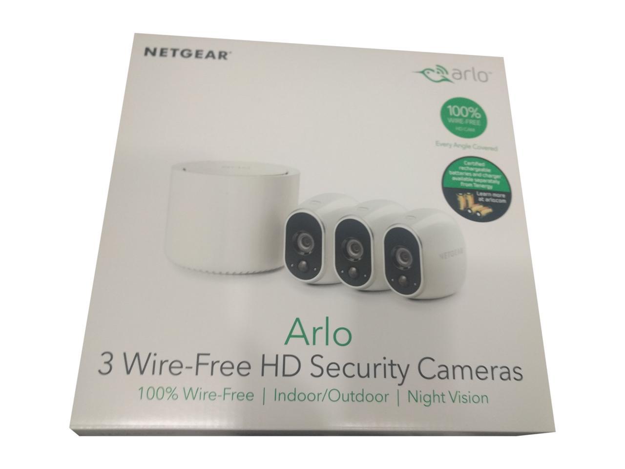 Open Box Arlo Smart Home Security Camera System 3 Hd 100 Wire Free Indoor Outdoor 5334