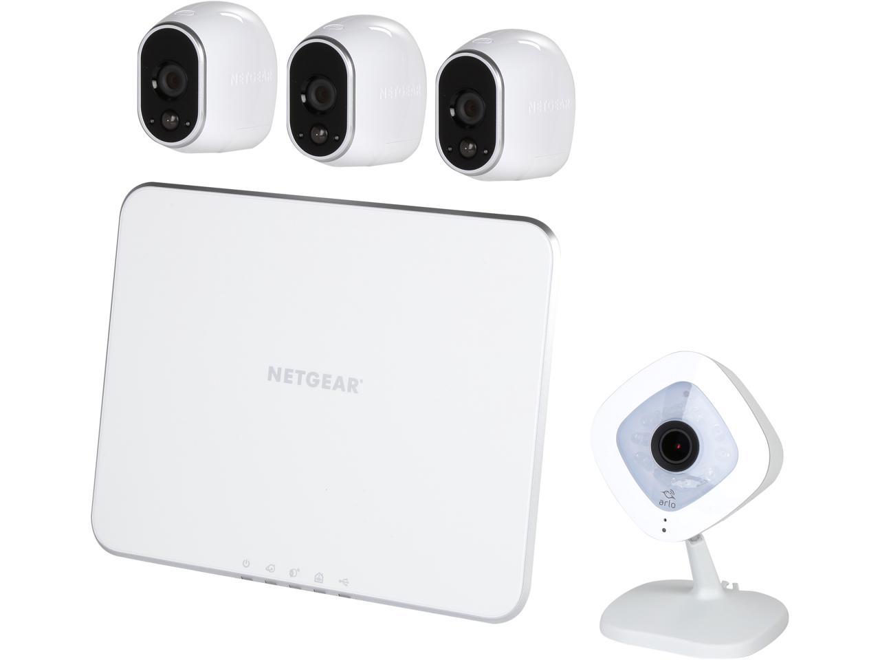 NETGEAR Arlo Smart Home Security Camera System 3 HD, 100 WireFree, In / Outdoor Cameras w