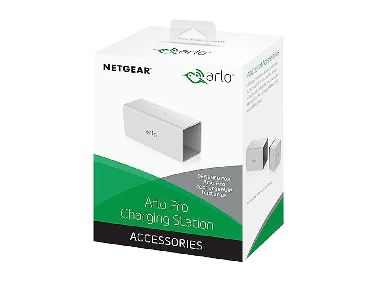Charging Station Compatible with Arlo Pro & Arlo Pro 2 & Arlo Go Rechargeable Batteries White by Wasserstein Charge up to 2 Arlo PRO or Arlo GO Batteries at The Same time 