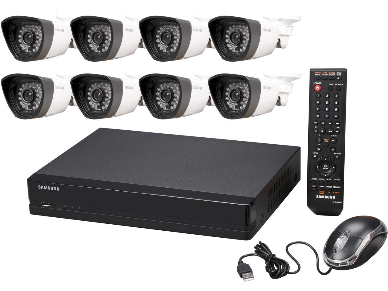 SAMSUNG SDS-P4082 8 Channel 8 Camera, 8 Channel 960H DVR Security