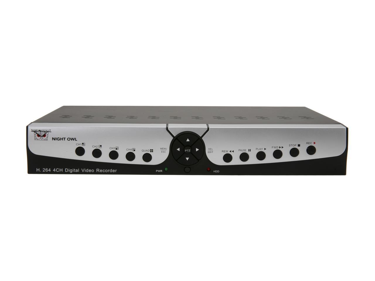 Night Owl Apollo-45 4 Channel H.264 DVR D1 Kit with 500GB HD, 4 Cameras