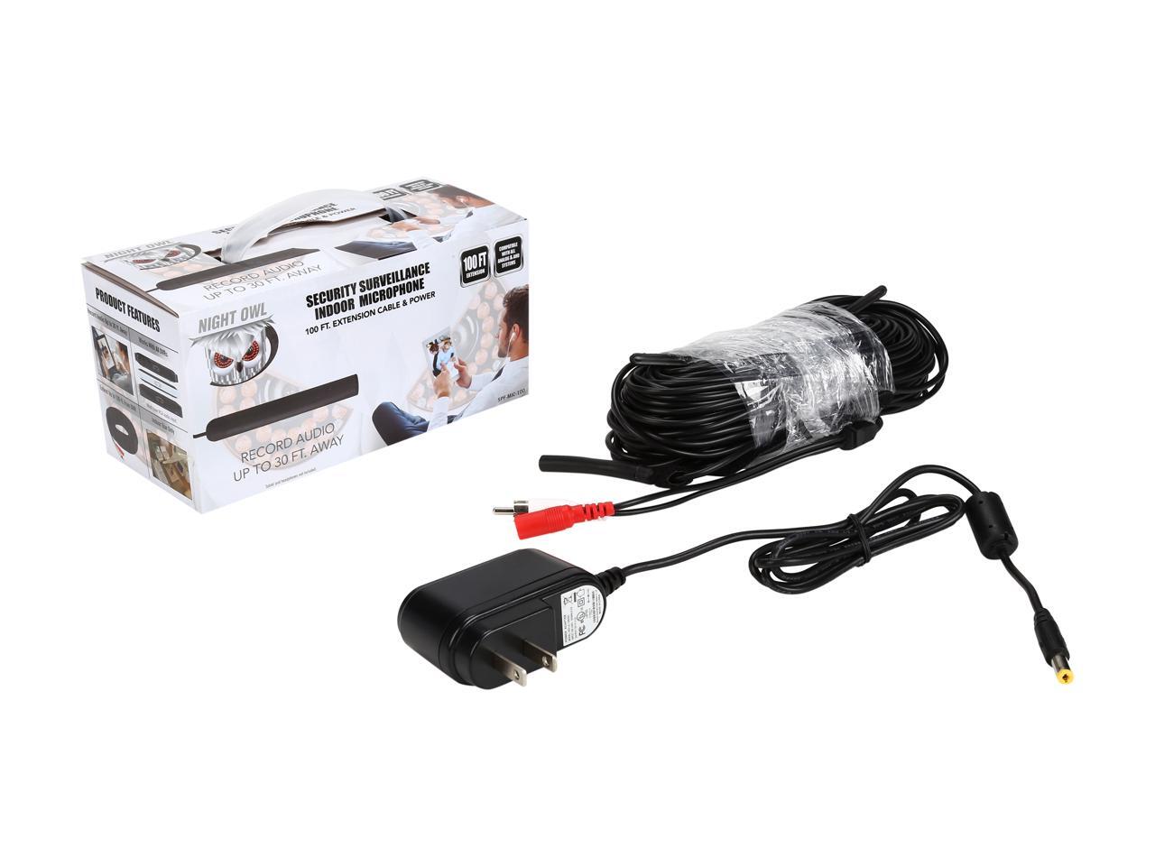 Night Owl SPFMIC100 Security Surveillance Indoor Microphone, record