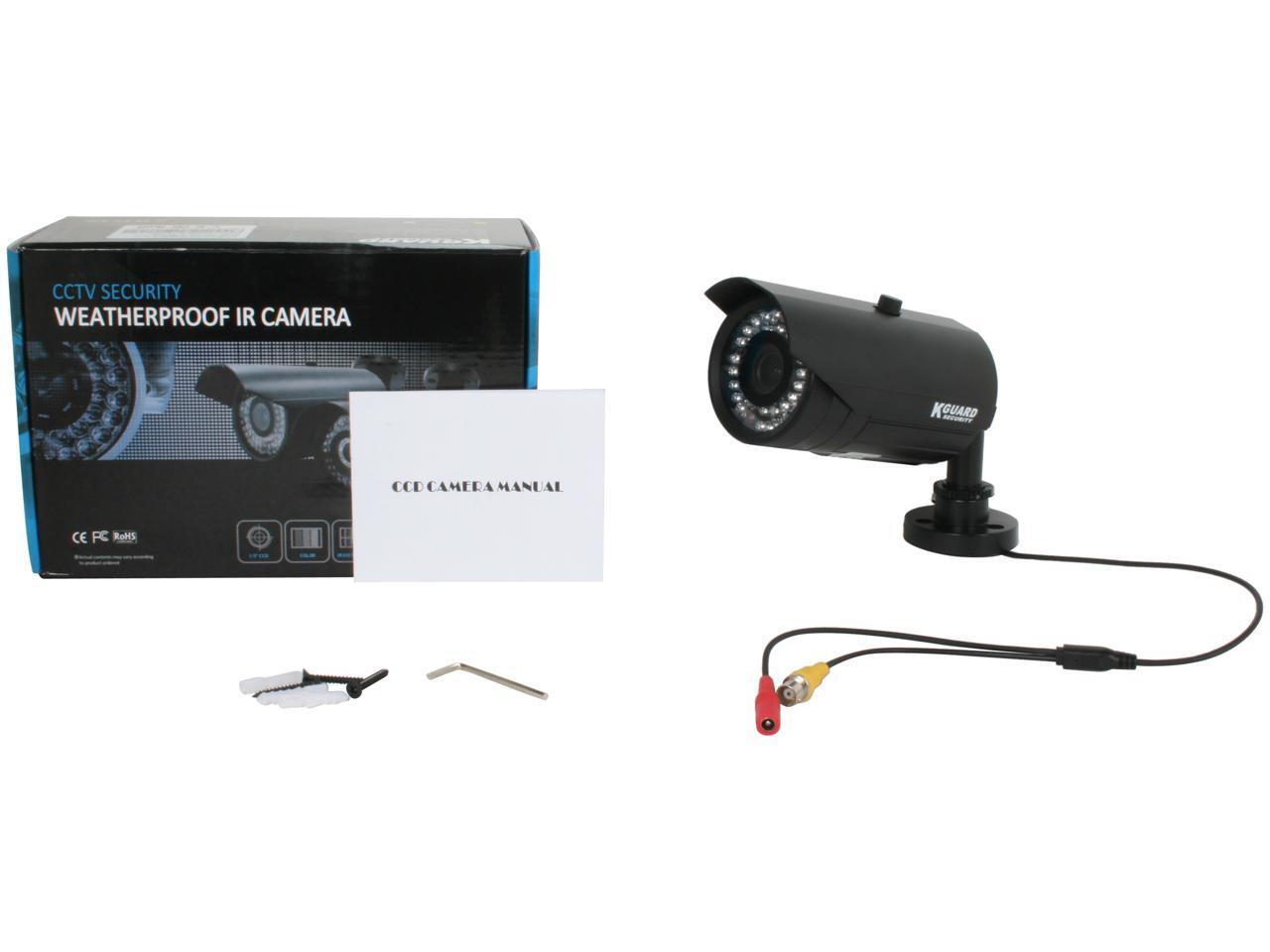 Kguard Anti-Cut Vandal Proof Camera, 540 TVL, 42 IR LED, 131ft IR