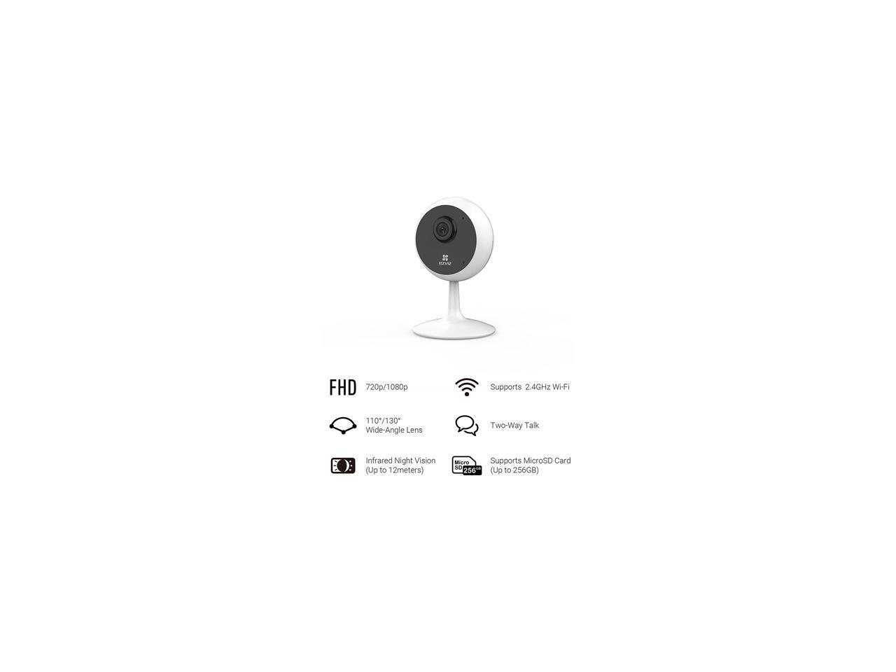 EZVIZ C1C HD 720p Indoor WiFi Security Camera Smart Motion Detection Zone Full Duplex TwoWay
