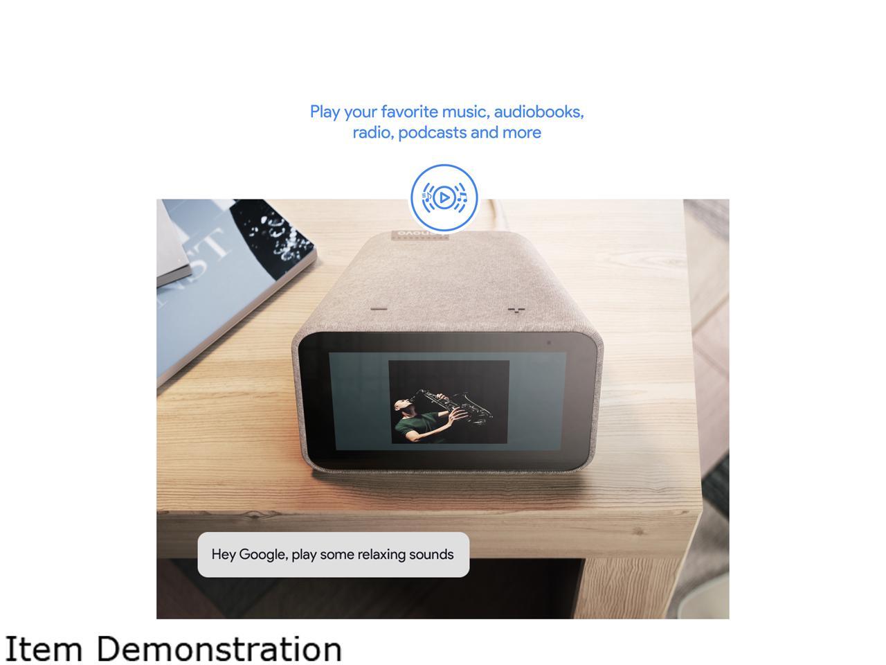 Lenovo ZA4R0002US Smart Clock with the Google Assistant