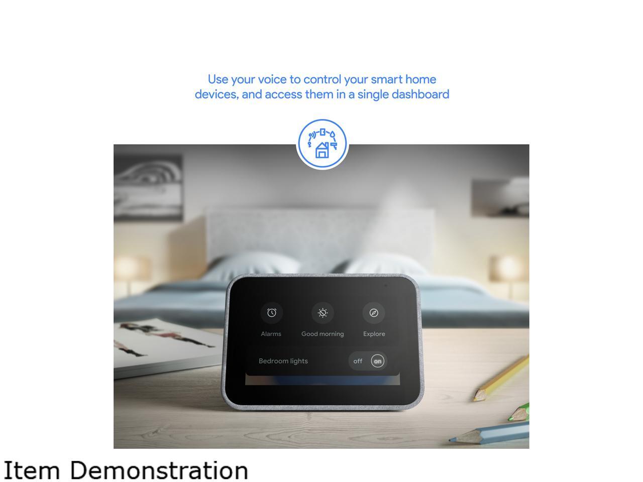 Lenovo ZA4R0002US Smart Clock with the Google Assistant