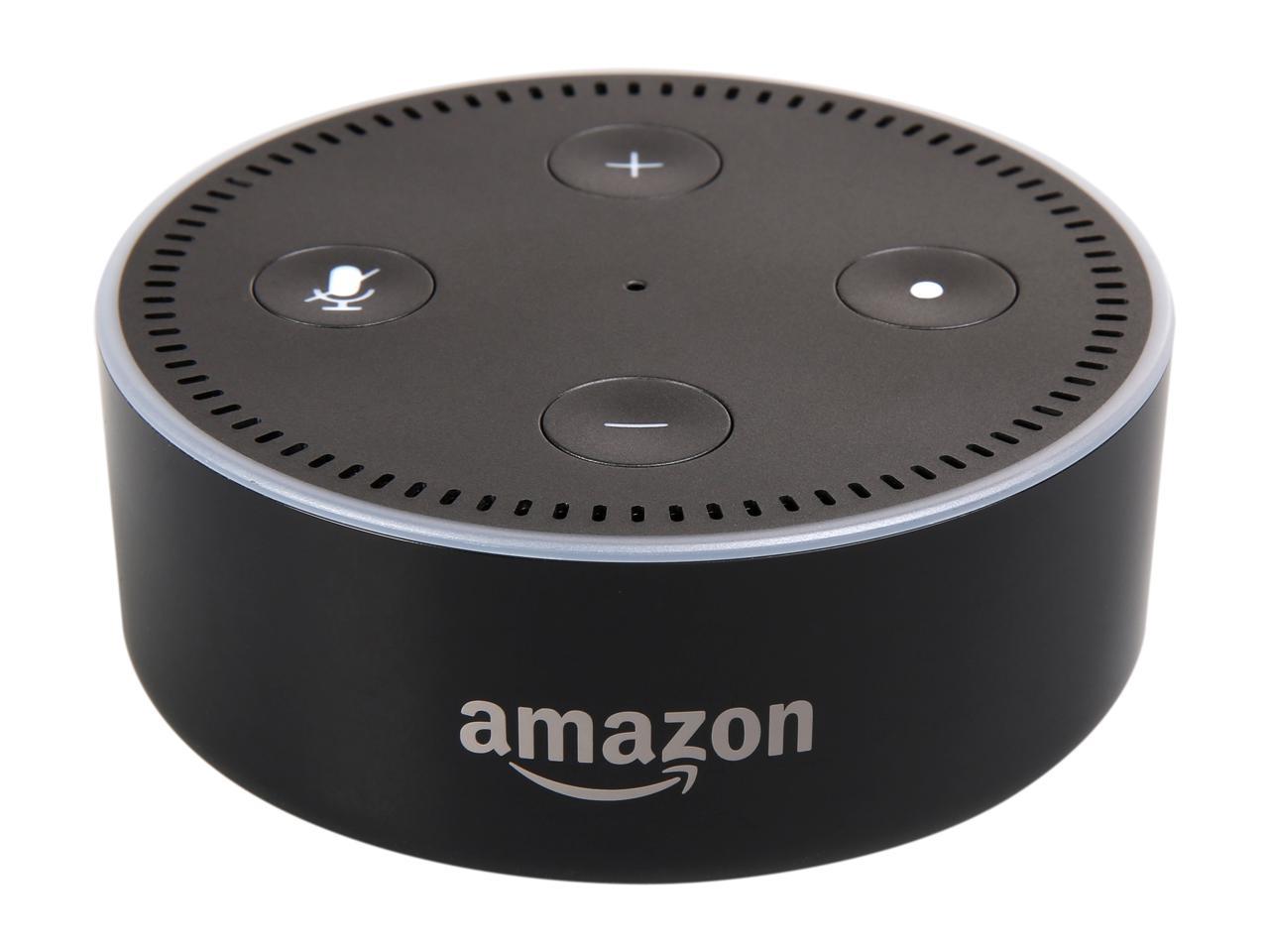 2nd Generation Black NEW Amazon Echo Dot with Alexa Voice Media Device