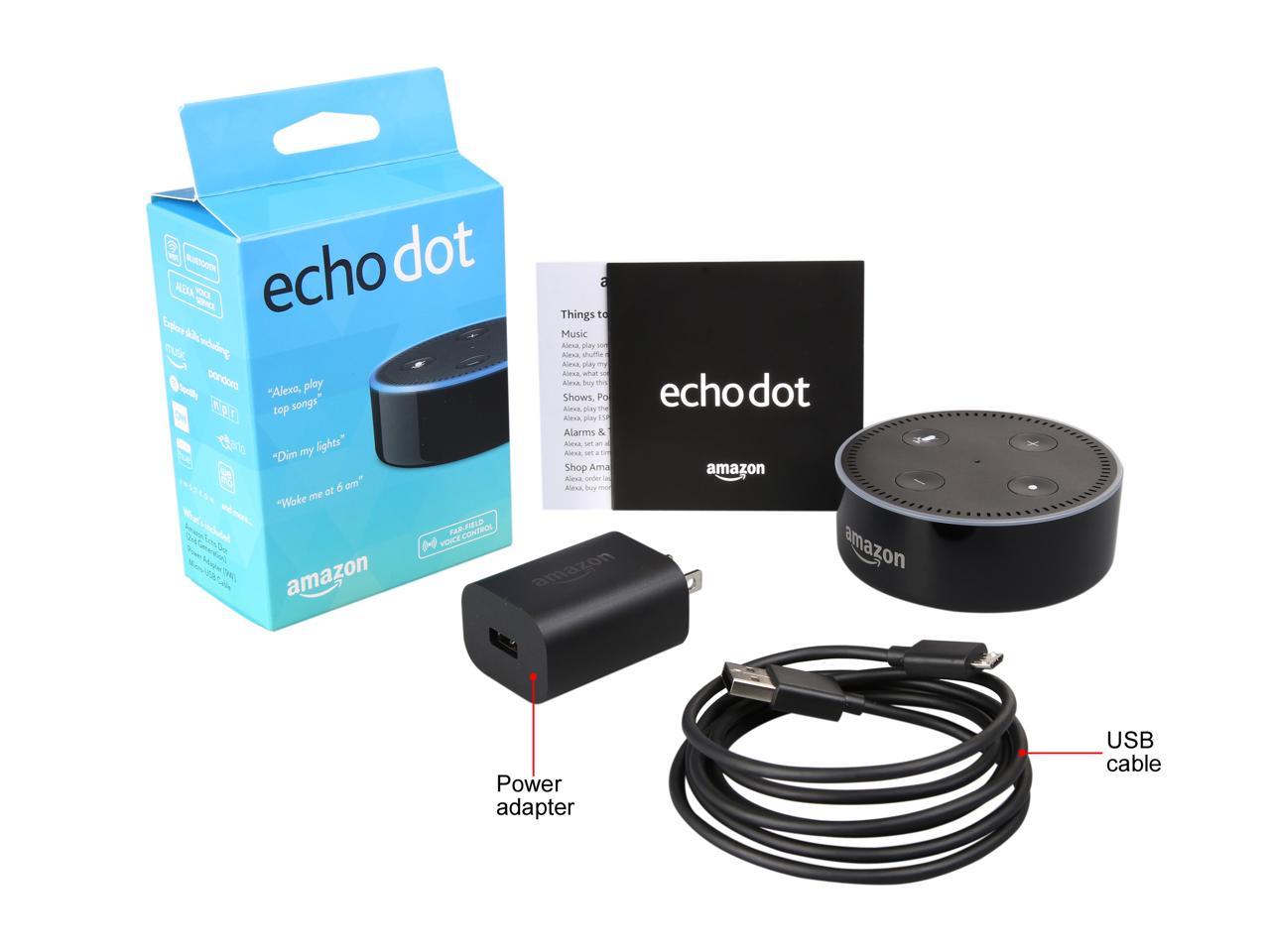 Amazon Echo Dot (2nd Generation) - Black - Newegg.com