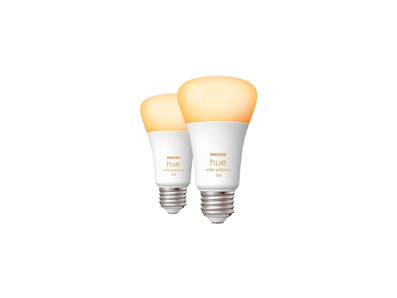 Philips Hue 563346 10.5W A19 E26 Bluetooth Smart Bulb, 2-pack - Newegg.com