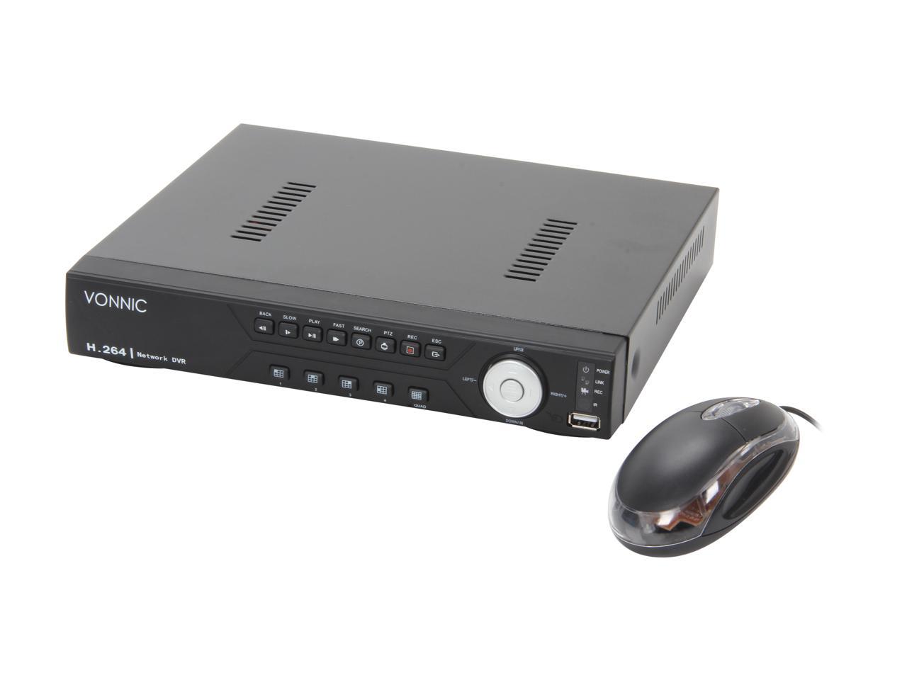 Vonnic Dvr C1108se 8 Channel H 264 Dvr Real Time Display Record 2ch X Full D1 Cif Web 3g 4g Mobile Access Hdd Sold Separately Newegg Com