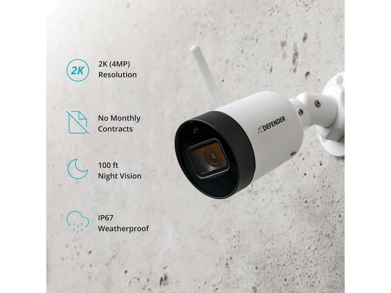 defender guard 4mp 2k ip bullet security cameras