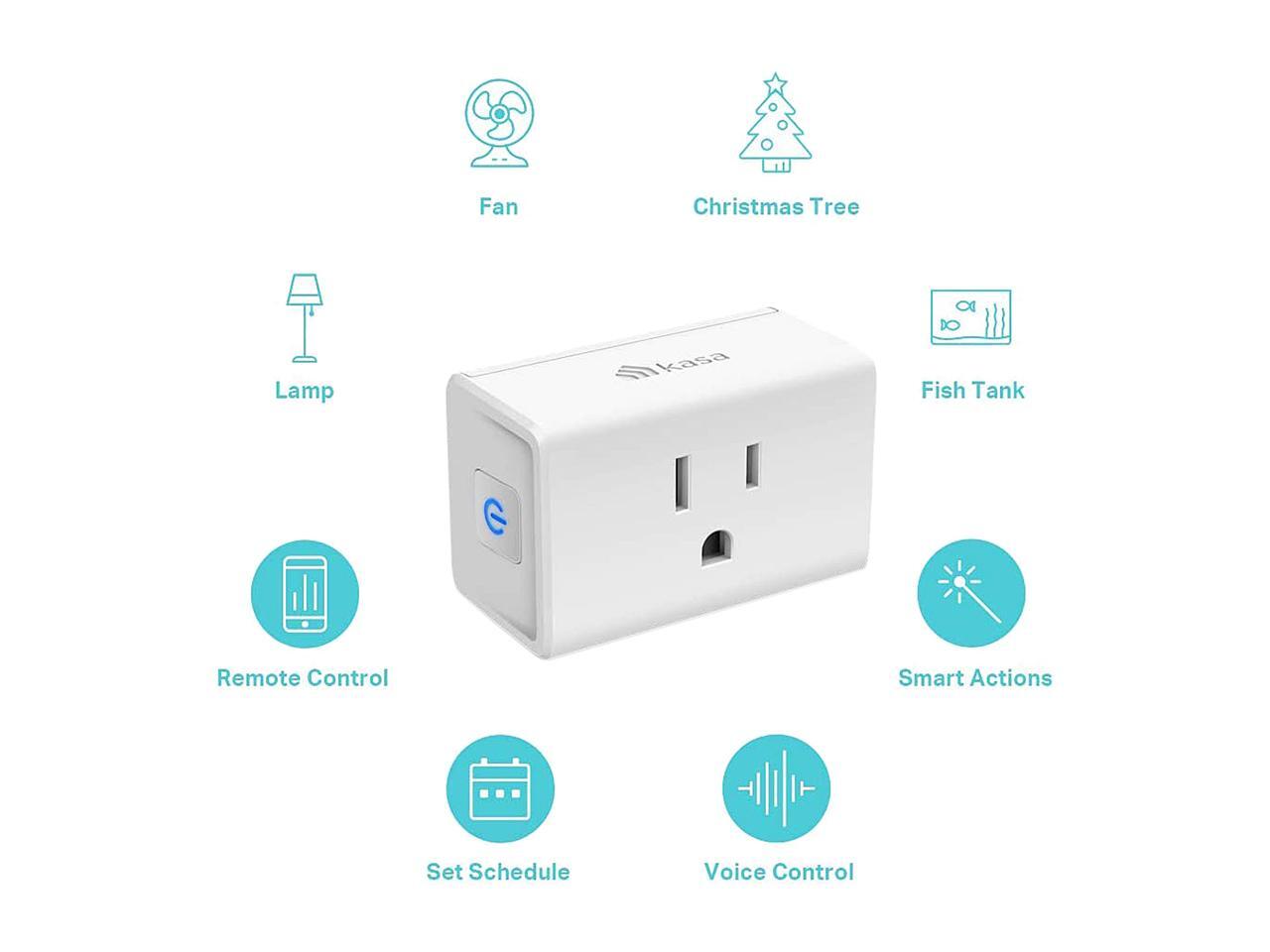 Kasa Smart Plug Ultra Mini 15A, Smart Home WiFi Outlet Works with