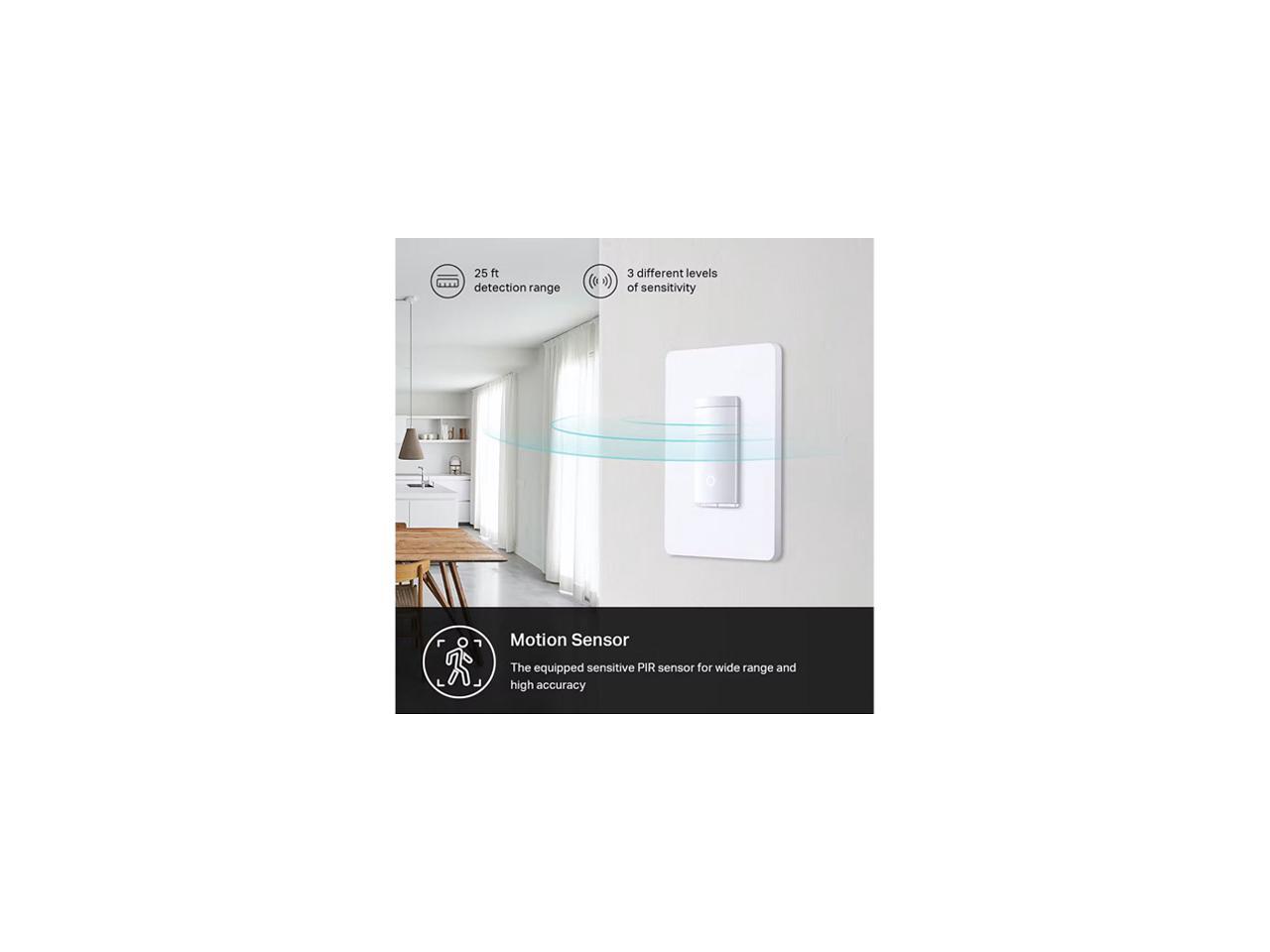 Kasa Smart Motion Sensor Switch, Single Pole, Needs Neutral Wire, 2