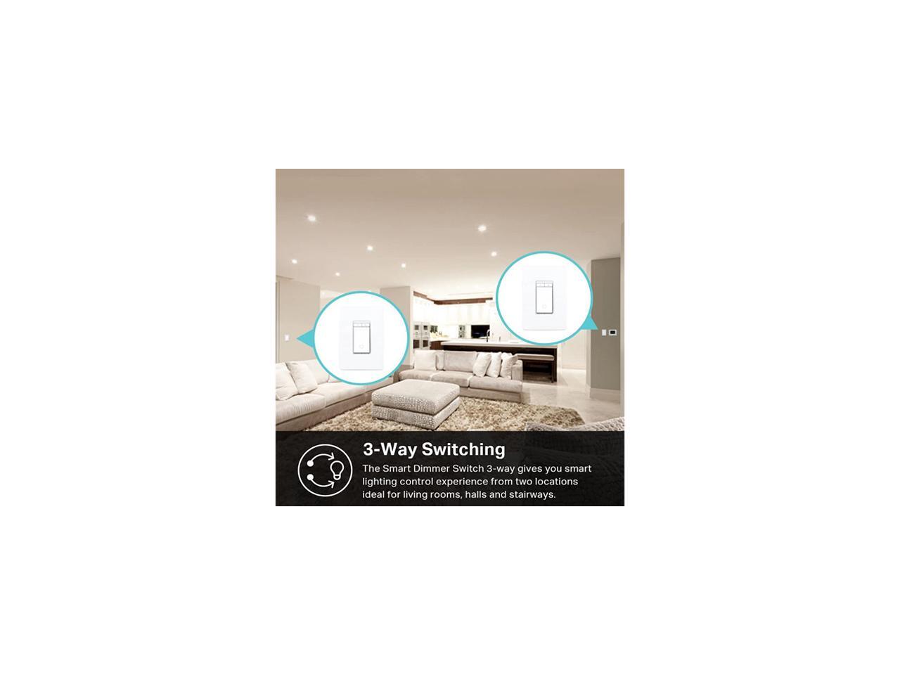 Kasa Smart 3 Way Dimmer Switch KIT, Dimmable Light Switch Compatible