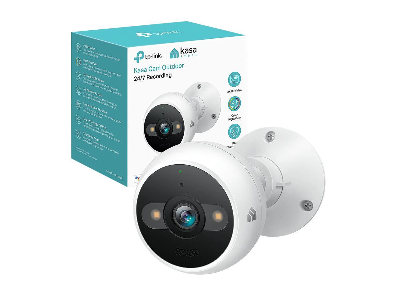 Kasa 4MP 2K Security Camera Outdoor Wired, IP65, Starlight Sensor & 98
