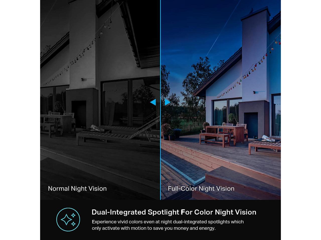 Kasa 4MP 2K Security Camera Outdoor Wired, IP65, Starlight Sensor & 98