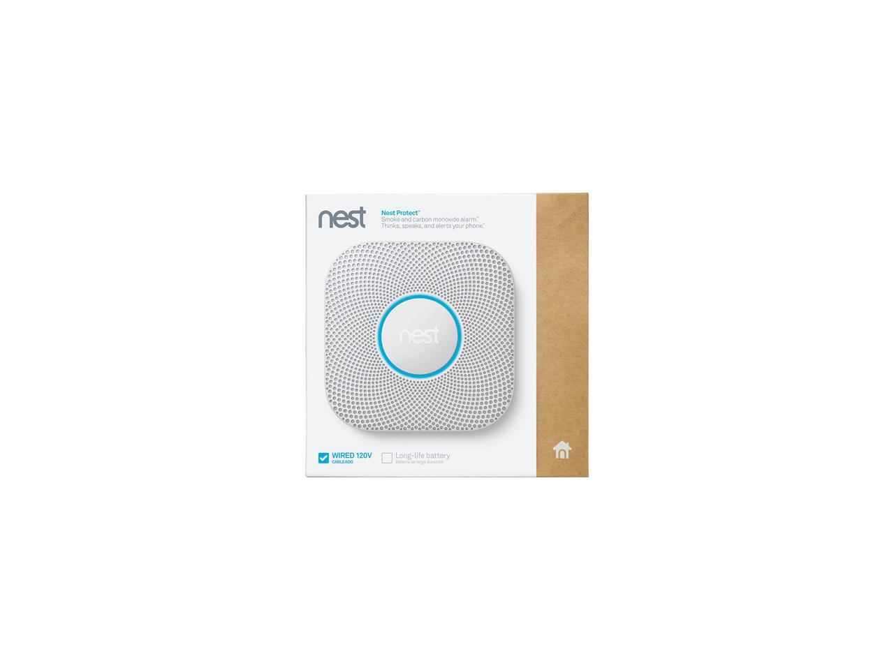 Open Box Google Nest Protect Smoke Alarm Smoke Detector and Carbon