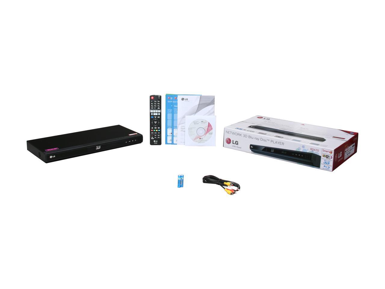 LG 3D WiFi Built-in Blu-ray Player BD670 - Newegg.com