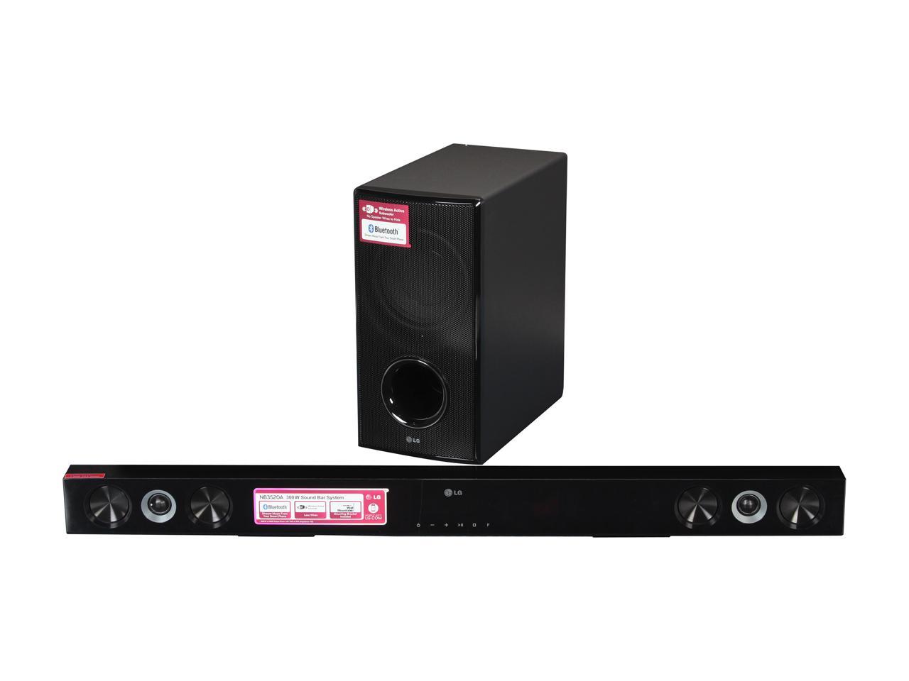 LG NB3520A 2.1Channel Sound Bar Audio System with Wireless Subwoofer