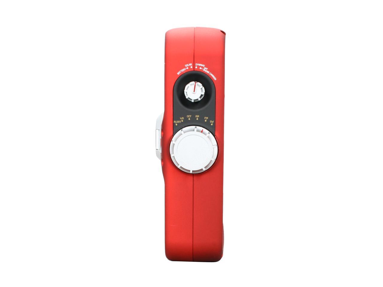eton American Red Cross SOLARLINK Portable Radio ARC FR600 Red