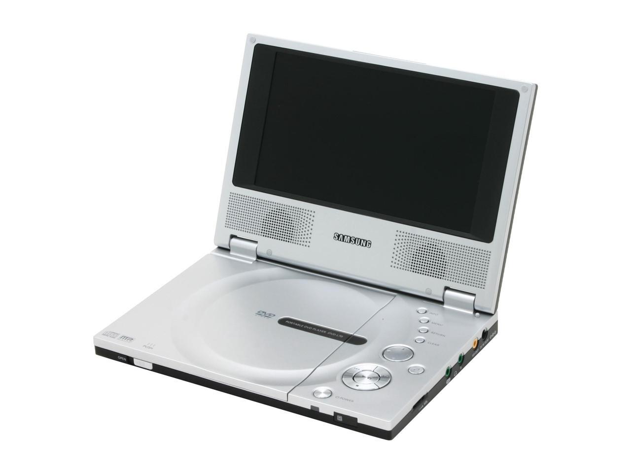 SAMSUNG DVD-L70 Ultra-Light Portable DVD Player w/ 7" 16:9 LCD - Newegg.com